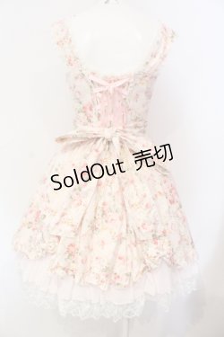 画像4: metamorphose / 花柄シフォンフリルジャンパースカート  ピンク O-25-06-17-011-ME-OP-IG-OS