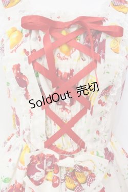 画像2: metamorphose / Juicy basketあみあげジャンパースカート  アイボリー O-25-06-17-016-ME-OP-IG-OS