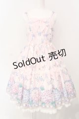 Angelic Pretty / Sweet Lacyバスケットジャンパースカート  ピンク O-25-06-17-017-AP-OP-IG-OS