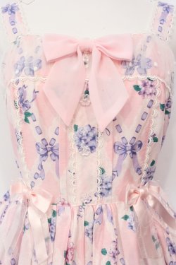 画像2: Angelic Pretty / Sweet Lacyバスケットジャンパースカート  ピンク O-25-06-17-017-AP-OP-IG-OS