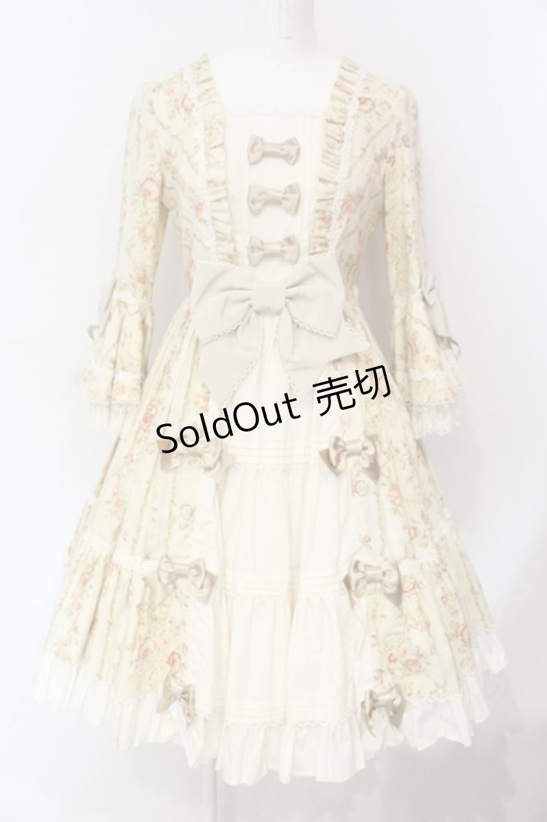 画像1: Angelic Pretty / Rosy Rose Princessワンピース . 生成り O-25-06-17-021-AP-OP-IG-OS (1)