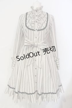 画像1: Victorian maiden / レジメンタルストライプドレス  シナモン O-25-06-17-022-CL-OP-IG-OS
