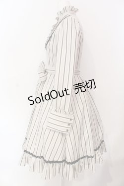 画像3: Victorian maiden / レジメンタルストライプドレス  シナモン O-25-06-17-022-CL-OP-IG-OS