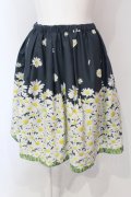 MILK / Daisy fieldスカート  ブラックガーデン O-25-06-19-032-ML-SK-OW-OS