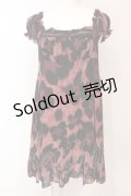HYSTERIC GLAMOUR / DESIGNED TO KILL 総柄ワンピース  ブラック×ピンク O-25-06-19-033-PU-OP-OW-OS