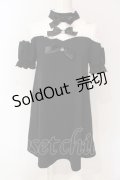 Ank Rouge / レース切り替えカットワンピース M クロ×シロ O-25-06-19-035-CA-OP-OW-OS