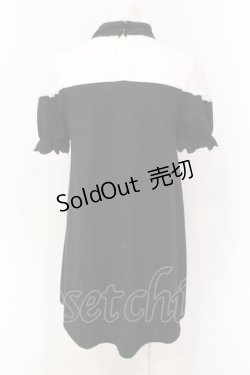 画像4: Ank Rouge / レース切り替えカットワンピース M クロ×シロ O-25-06-19-035-CA-OP-OW-OS