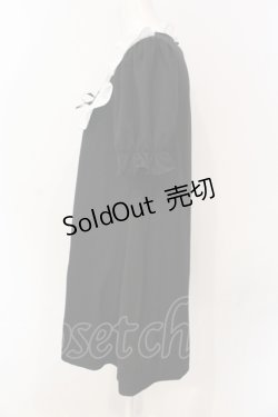 画像2: Ank Rouge / スクエアヨークワンピース M クロ×シロ O-25-06-19-036-CA-OP-OW-OS