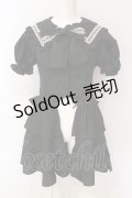 Jamieエーエヌケー / はしごレースお姫様ブラウス M クロ O-25-06-19-038-LO-BL-OW-OS