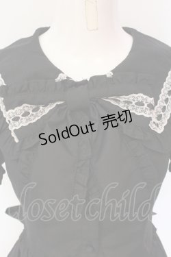 画像2: Jamieエーエヌケー / はしごレースお姫様ブラウス M クロ O-25-06-19-038-LO-BL-OW-OS
