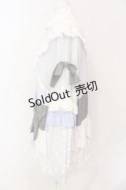 画像2: Jamieエーエヌケー / リボンリメイクパーカー  ブルー O-25-06-19-039-LO-TO-OW-ZY