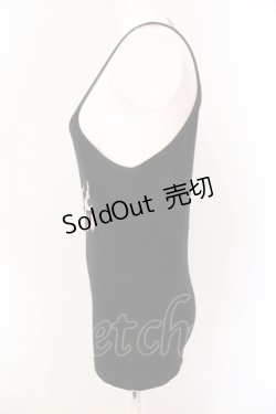 画像2: いつもいっしょうけんめいだね / kawaii-キャミソール L クロ×ピンク O-25-06-19-041-PU-TO-OW-OS