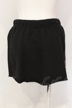 画像3: いつもいっしょうけんめいだね / kawaii-スウェットスカート M クロ×ピンク O-25-06-19-043-PU-SK-OW-OS