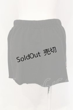 画像3: いつもいっしょうけんめいだね / kawaii-スウェットスカート M クロ×ピンク O-25-06-19-043-PU-SK-OW-OS