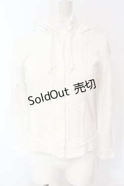 画像1: CHOCOCHIP COOKIE / はわせレースパーカー  シロ O-25-06-19-046-LO-TO-OW-OS