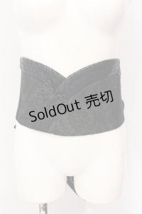 Qutie Frash / プレミアムセット2024-朧月-　リボンコルセット  ブラック O-25-06-19-047-QU-ZA-OW-OS