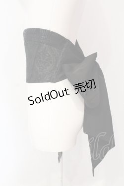 画像2: Qutie Frash / プレミアムセット2024-朧月-　リボンコルセット  ブラック O-25-06-19-047-QU-ZA-OW-OS