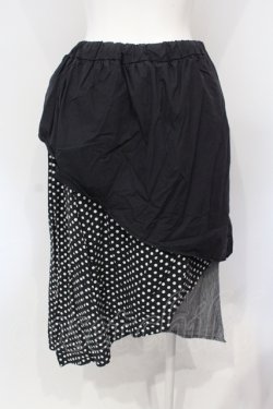 画像3: Drug Honey / 柄切替えレイヤード風スカート  ブラック O-25-06-19-051-PU-SK-OW-OS