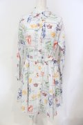 Jane Marple / Toy's Departmentシャツワンピース M サックス O-25-06-19-054-JM-OP-IG-OS