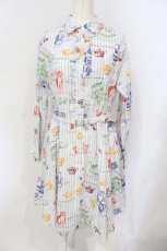 画像1: Jane Marple / Toy's Departmentシャツワンピース M サックス O-25-06-19-054-JM-OP-IG-ZT465 (1)
