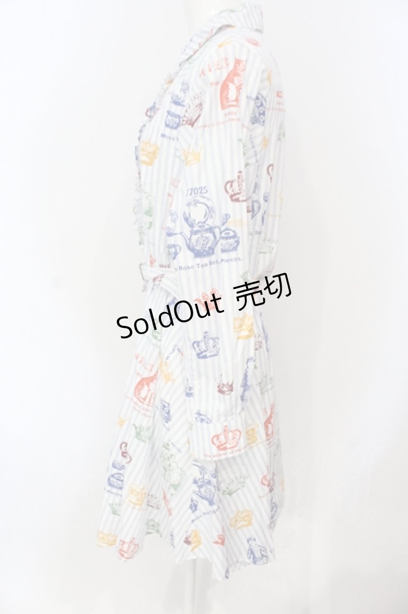 画像3: Jane Marple / Toy's Departmentシャツワンピース M サックス O-25-06-19-054-JM-OP-IG-ZT465 (3)