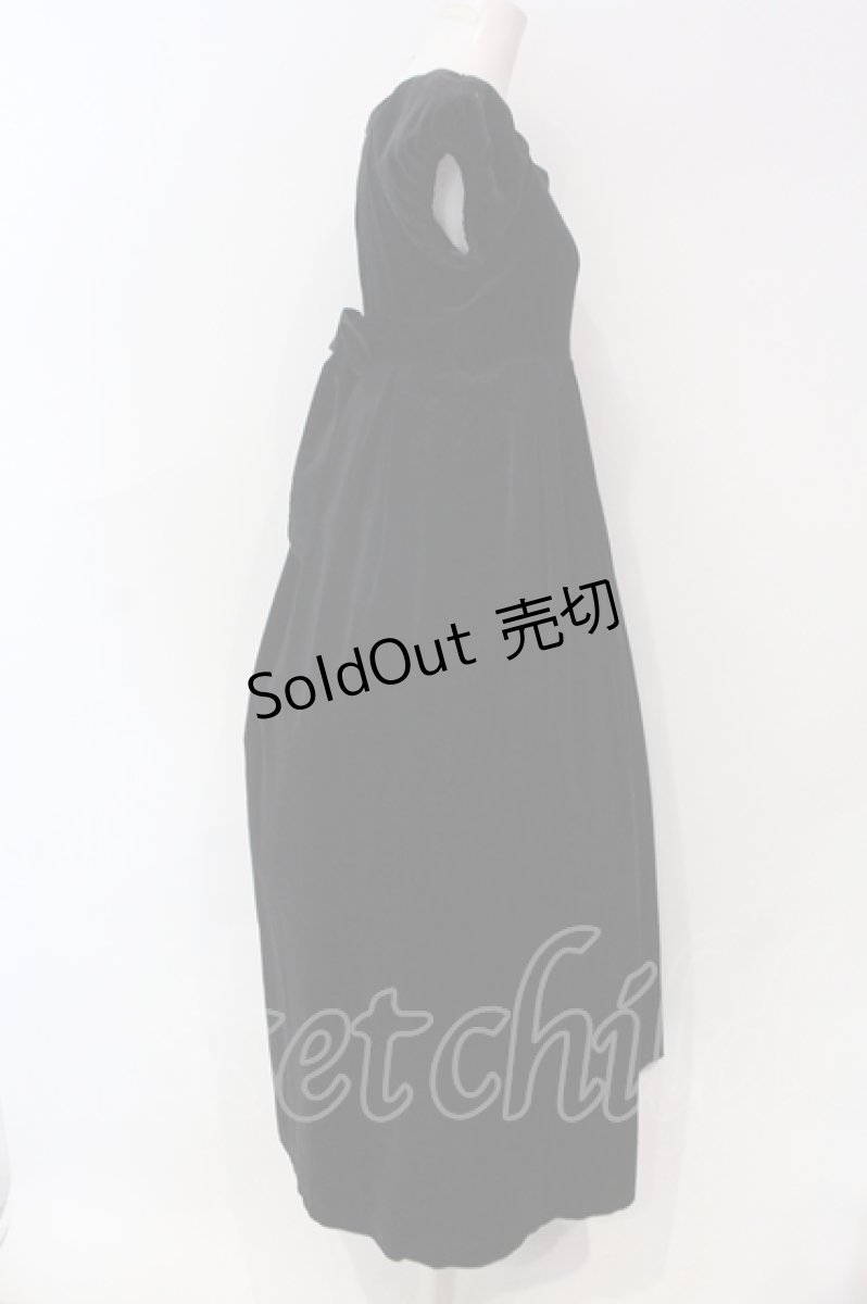 画像2: Victorian maiden / 別珍ロングワンピース  クロ O-25-06-19-001-CL-OP-IG-ZT251 (2)