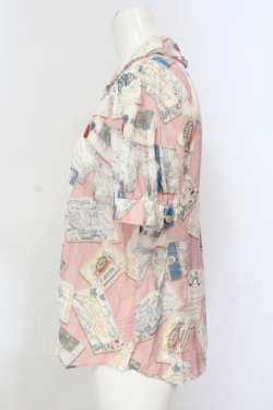 画像2: Jane Marple / Precious Cardsのブラウス M ピンク O-25-06-19-055-JM-BL-IG-OS