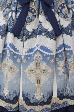 画像2: Angelic Pretty / Celestialスカート  ネイビー O-25-06-19-006-AP-SK-OW-OS