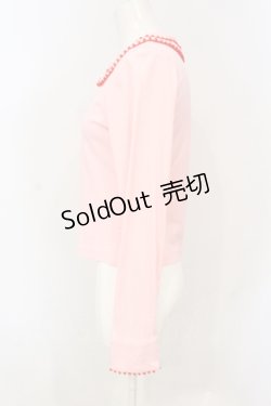 画像2: metamorphose / ぽんぽん付きカーディガン  ピンク O-25-06-19-064-ME-TO-IG-OS
