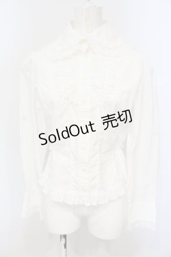 画像1: Innocent World / 丸衿プレーンブラウス  シロ O-25-06-19-065-IW-BL-IG-OS