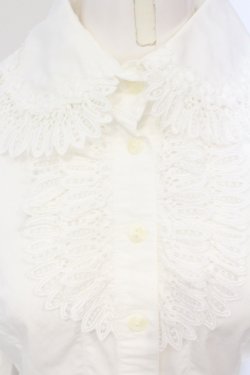 画像2: Innocent World / 丸衿プレーンブラウス  シロ O-25-06-19-065-IW-BL-IG-OS