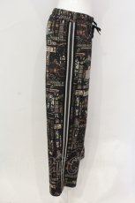 画像2: Jane Marple / Grimm stained glassトラックパンツ M クロ O-25-06-19-066-JM-PA-OW-OS (2)