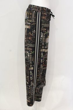 画像2: Jane Marple / Grimm stained glassトラックパンツ M クロ O-25-06-19-066-JM-PA-OW-OS