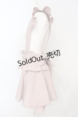 画像3: LIZ LISA / レースアップサスペンダー付スカパン  ピンク O-25-06-19-068-LO-PA-OW-OS