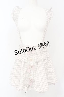 画像1: LIZ LISA / ツイードサスペンダー付スカパン  ピンク O-25-06-19-071-LO-SK-OW-OS