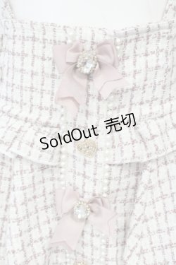 画像2: LIZ LISA / ツイードサスペンダー付スカパン  ピンク O-25-06-19-071-LO-SK-OW-OS