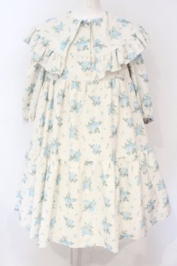 画像1: Shirley Temple / アンティークローズプリントBIGカラーワンピース(Ladies) F アイボリー O-25-06-19-072-ET-OP-OW-OS