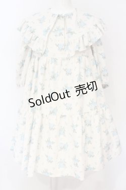 画像1: Shirley Temple / アンティークローズプリントBIGカラーワンピース(Ladies) F アイボリー O-25-06-19-072-ET-OP-OW-OS