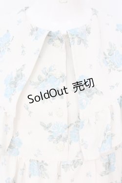 画像2: Shirley Temple / アンティークローズプリントBIGカラーワンピース(Ladies) F アイボリー O-25-06-19-072-ET-OP-OW-OS