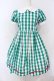 画像1: Shirley Temple / ブロックチェックチェリーワンピース（Sister） 160ｃｍ グリーン O-25-06-19-076-ET-OP-OW-OS (1)