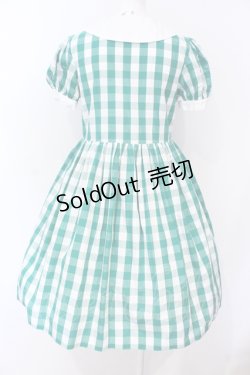 画像4: Shirley Temple / ブロックチェックチェリーワンピース（Sister） 160ｃｍ グリーン O-25-06-19-076-ET-OP-OW-ZT143