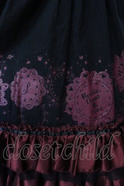 画像2: PUTUMAYO / レースプリントシャーリングワンピース  ブラック×レッド O-25-06-19-081-PT-OP-IG-OS