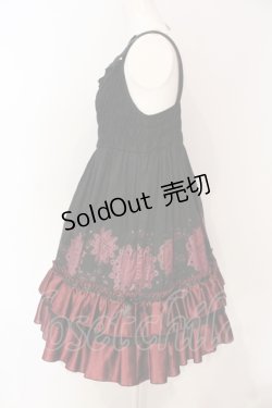 画像3: PUTUMAYO / レースプリントシャーリングワンピース  ブラック×レッド O-25-06-19-081-PT-OP-IG-OS