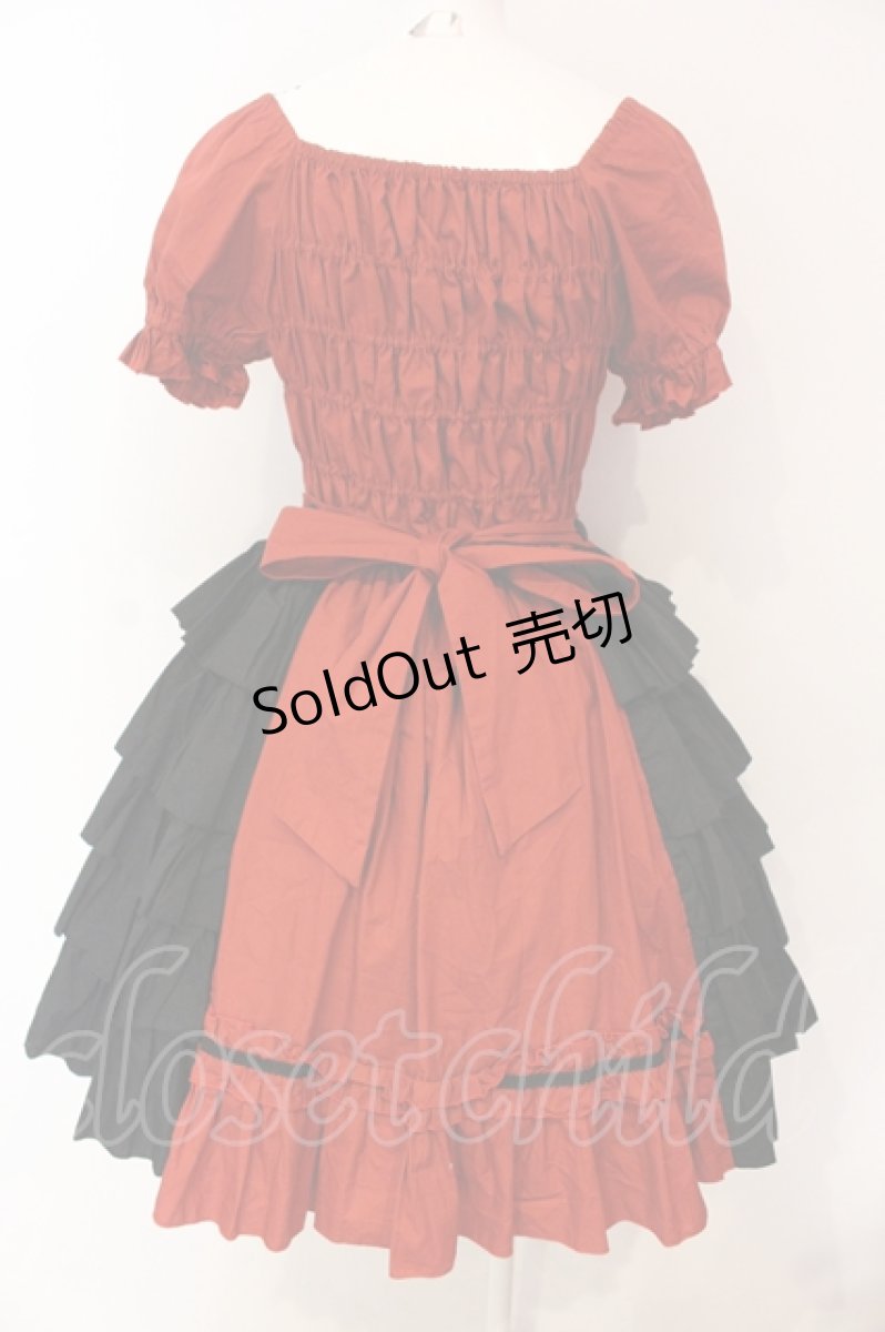 画像4: ATELIER PIERROT / Amorワンピース  レッド×ブラック O-25-06-19-084-EL-OP-IG-OS (4)