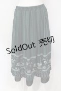 axes femme / パリトラベルパネル柄スカート M グリーン O-25-06-19-089-AX-SK-OW-OS