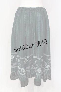 画像3: axes femme / パリトラベルパネル柄スカート M グリーン O-25-06-19-089-AX-SK-OW-OS