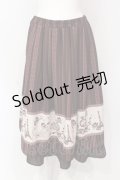 axes femme / パリトラベルパネル柄スカート M ワイン O-25-06-19-090-AX-SK-OW-OS