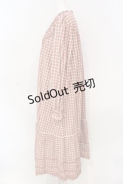 画像3: PINK HOUSE / オリジナルチェックミディワンピース  アカ O-25-06-19-096-LO-OP-OW-OS