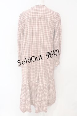 画像4: PINK HOUSE / オリジナルチェックミディワンピース  アカ O-25-06-19-096-LO-OP-OW-OS