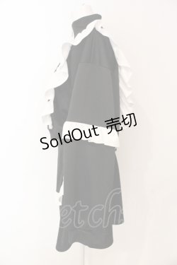 画像2: Virally / フリルスウェットセットアップ L クロ×シロ O-25-06-19-097-PU-OP-OW-OS